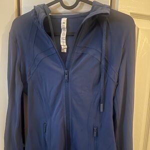 Lululemon hoodies define jacket, deep blue, size 4